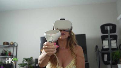 Vr Porn - Stepmom Is Amazed At How Realistic The Vr Porn Is! She Can Feel The Cock And Even Taste It! - hclips.com