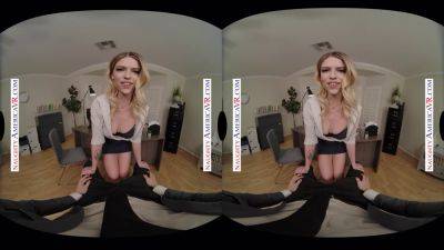 Leah Lee gets a hard spanking for your file at work - POV VR experience - sexu.com