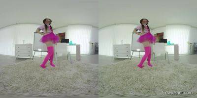 Lucianna Karel & Timea Bella - Sexy Teasing in VR Schoolgirl Experience - sexu.com