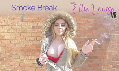Smoke Break - Blonde Teen Amateur Smoking - SexLikeReal - txxx.com - Britain